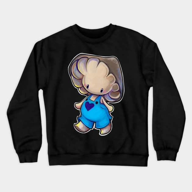 Blue mushroom Crewneck Sweatshirt by BiancaRomanStumpff